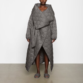 Quilted Duvet Robe  Gunmetal - ShopStyle