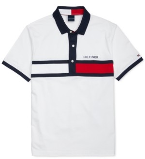Tommy Hilfiger Men's Adaptive Polo Shirt with Magnetic Buttons Classic Fit 