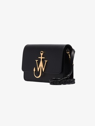 J.W.Anderson Black calfskin leather Anchor logo cross body bag