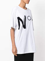 Thumbnail for your product : No.21 logo oversized T-shirt