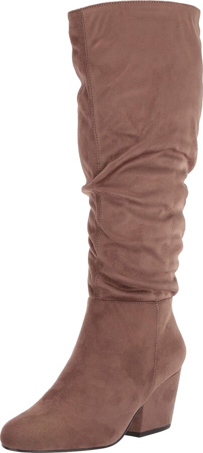 taupe slouch boots