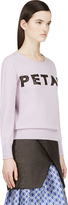 Thumbnail for your product : Christopher Kane Lilac Cashmere 'Petal' Sweater