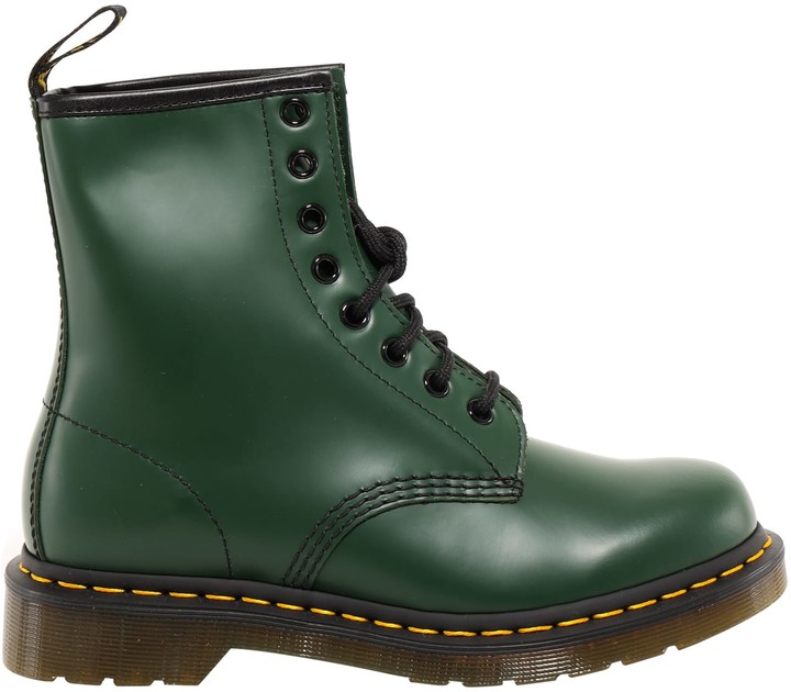 dark green dr martens