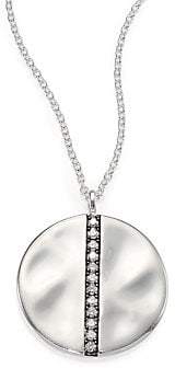 Ippolita Women's Glamazon Stardust Diamond & Sterling Silver Large Disc Pendant Necklace