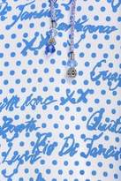 Thumbnail for your product : Camilla Polka Face Cold-shoulder Printed Silk Crepe De Chine Top