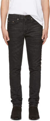 Saint Laurent Black Star Low-Waisted Skinny Jeans