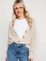 Thumbnail for your product : Old Navy Lightweight Cotton and Linen-Blend Shaker-Stitch Cardigan Sweater for Women