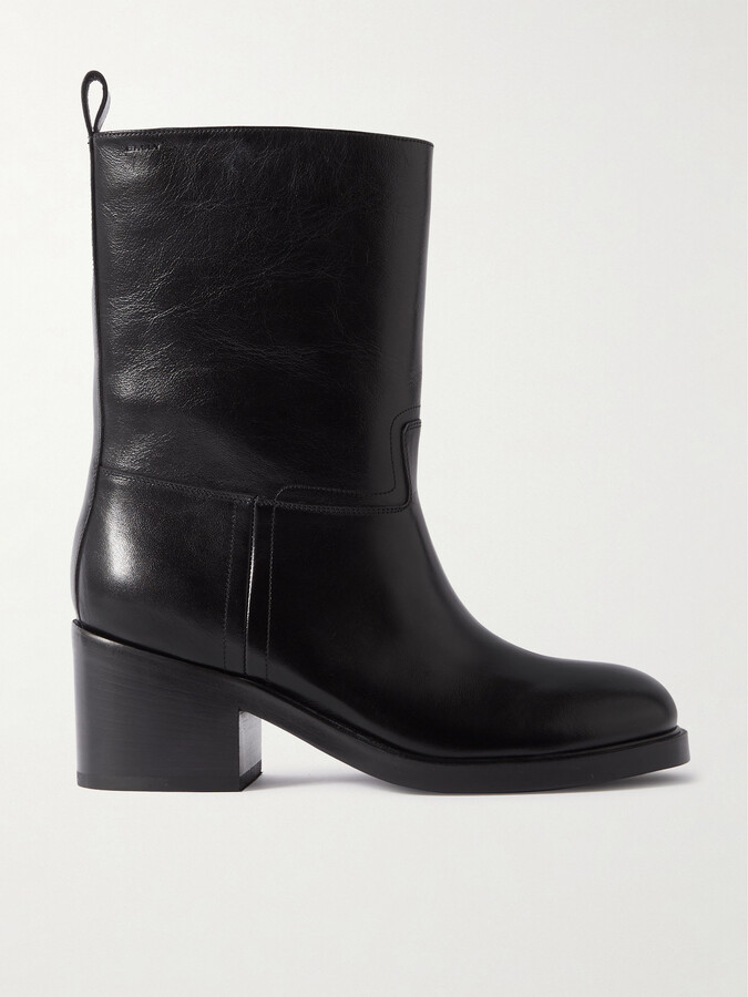 Bally Pongo Leather Ankle Boots - Black