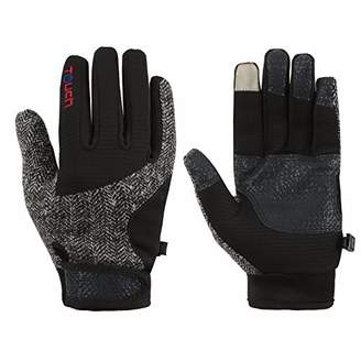 SCAVOR Touch Screen Gloves Cold Weather SmartPhone Cycling Gloves for Men Women - Great Touch Screen Function Technology - Lightweight Comfortable Warm for Winter Ourdoor Sports - N-BK-M