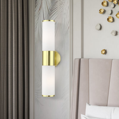 Duccio 2-Light Dimmable Gold Bath Bar