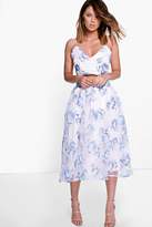 Thumbnail for your product : boohoo Boutique Bralet & Full Midi Skirt Co-Ord Set