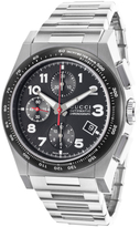 Thumbnail for your product : Gucci Stainless Steel & Black Dial Chronograph Watch, 42mm
