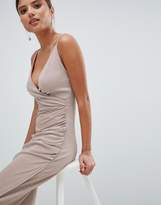 Thumbnail for your product : Girl In Mind Wrap Evening Maxi Dress