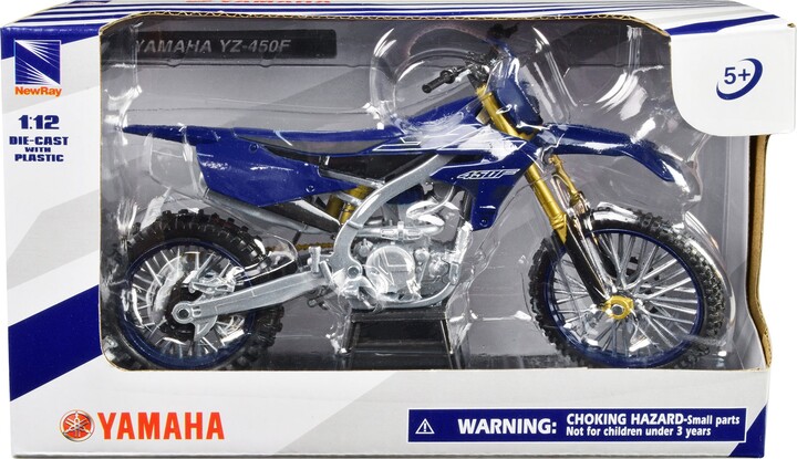 Yamaha YZ-450F Motorcycle Blue 1/12 Diecast Model by New Ray