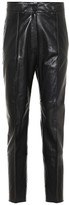 Thumbnail for your product : Petar Petrov Hogan high-rise leather pants
