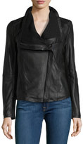 Thumbnail for your product : Neiman Marcus Elie Tahari Exclusive for Andreas Leather Moto Jacket, Black