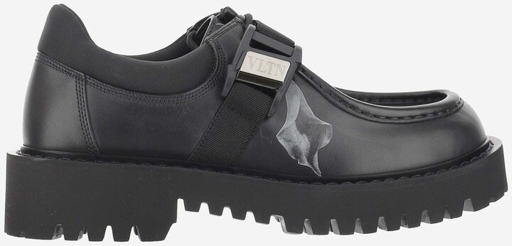 Valentino Flowersity VLTN Buckle Derby Shoes