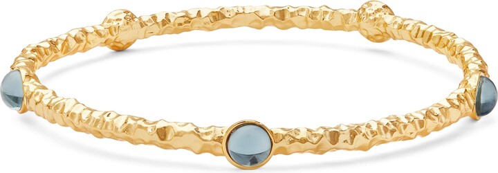 Halcyon Days Gold-Plated Cabochon Bangle
