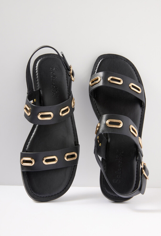 Fashion Look Featuring Dolce Vita Slide Sandals by themotherchic