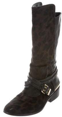 Brian Atwood Ponyhair Mid-Calf Boots