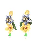 Thumbnail for your product : Dolce & Gabbana Hand-painted enamel and crystal earrings