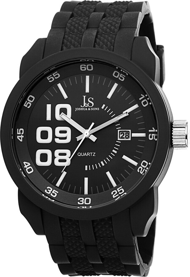 Joshua & Sons Men's Silicon Watch
