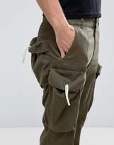 Thumbnail for your product : ASOS Straight Cargo Pants With Rope Ties In Khaki