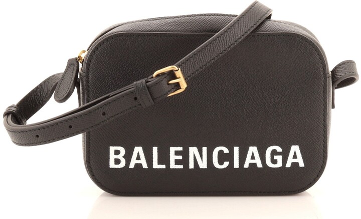 Balenciaga Logo Ville Camera Bag Leather XS - ShopStyle