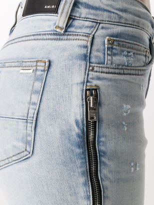 Amiri Zip Detail Biker Jeans