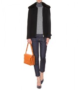 Thumbnail for your product : Marni Cotton-blend jacket with detachable fur collar