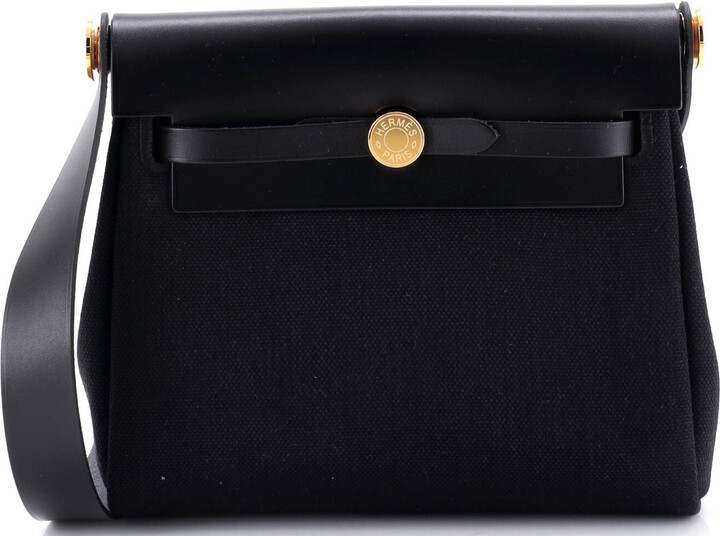 Hermes Herbag Zip Toile and Leather 20