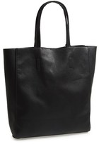 Thumbnail for your product : Street Level Structured Faux Leather Tote (Juniors)