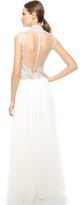 Thumbnail for your product : Reem Acra Full Skirt Gown with Beaded Bodice