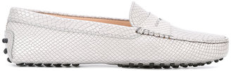 Tod's snake-effect loafers