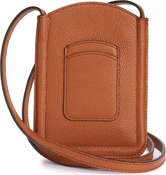 Chloé 'marcie' Phone Pouch On A Strap in Natural