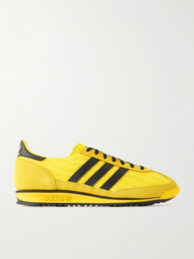 adidas Sl 72 Og Suede And Leather-trimmed Jacquard Sneakers - Yellow