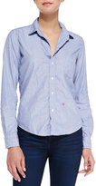 Thumbnail for your product : Frank & Eileen Barry 5th Anniversary Red Heart Blouse, Light Blue