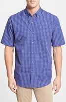Thumbnail for your product : Cutter & Buck 'Vista House' Classic Fit Short Sleeve Check Poplin Sport Shirt