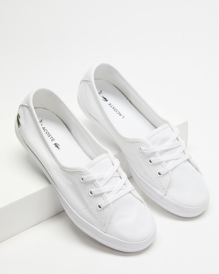 lacoste white canvas