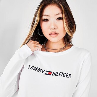 Tommy Jeans Women's Tommy Hilfiger Sport Embroidered Logo Long-Sleeve  T-Shirt - ShopStyle
