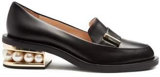 Nicholas Kirkwood Casati pearl-heeled leather loafer