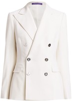 ralph lauren paneled stretch wool jacket