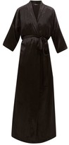 Thumbnail for your product : Edward Crutchley Velvet Robe Coat - Black