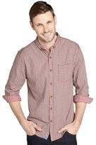 Thumbnail for your product : JACHS red gingham cotton button up shirt