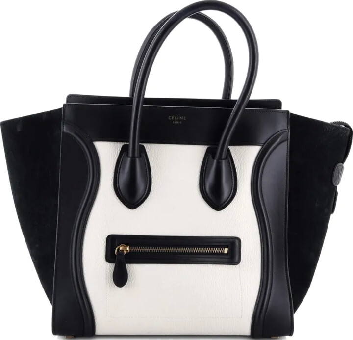 Céline Pre-Owned Bicolor Luggage Bag Leather Mini satchel