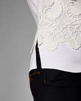 Thumbnail for your product : Ted Baker KITTA Lace front short sleeved knit