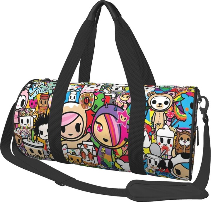 AliExpress Tokidoki Kawaii Donutella Sandy Unicorno Large Duffle Gym Bag Multi-Functional Duffle Travel Bags Handbags Fitness bag