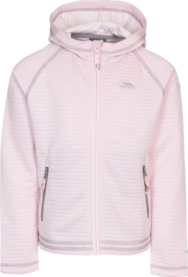 pale pink fleece jacket