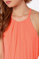 Thumbnail for your product : Lush Lava-Va Voom Neon Orange Dress