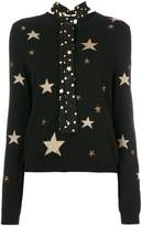 Thumbnail for your product : RED Valentino star neck-tie jumper